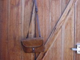 Offiziers Leder Karten Tasche, kleines Modell 1930