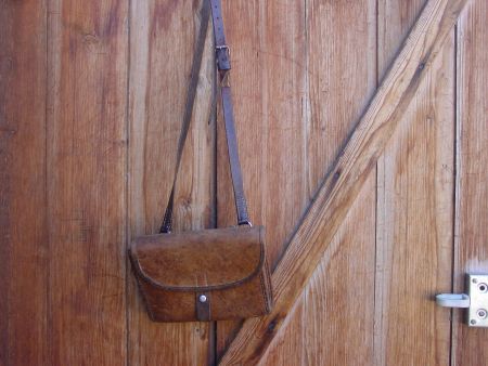 Offiziers Leder Karten Tasche, kleines Modell 1930