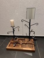 Handgemachter Schmuckständer mit Spiegel & Kerzenhalter