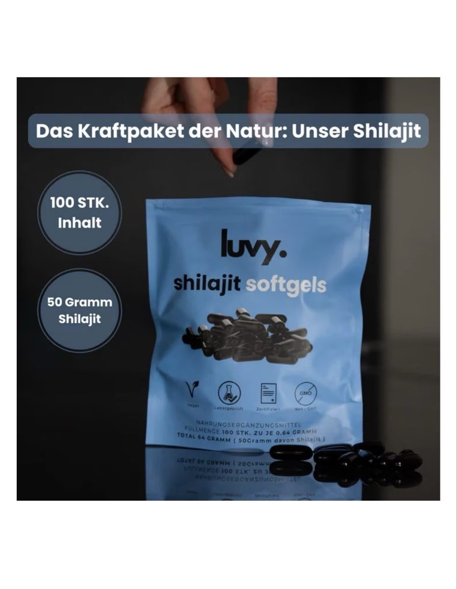 Cibi & Specialità: Luvy Shilajit Softgels 100 Stück  – Nuovo e nell'imballaggio originale da Rebstein venduto da dijana_crgc 4