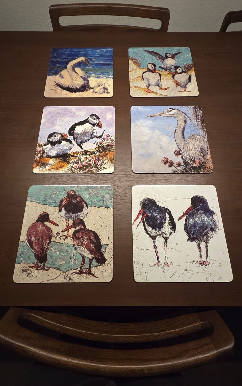 Piatti: Neu: Annabel Langrish Seabird Collection Unterteller 6 Stück – Nuovo e nell'imballaggio originale da Küsnacht ZH venduto da HISCO