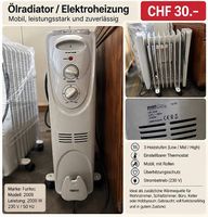 Ölradiator / Elektroheizung 2000 W 