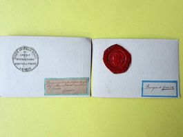 GENÈVE - 2X Cachets 19ème Siècle - BANQUE DE GENÈVE - Ø 26mm