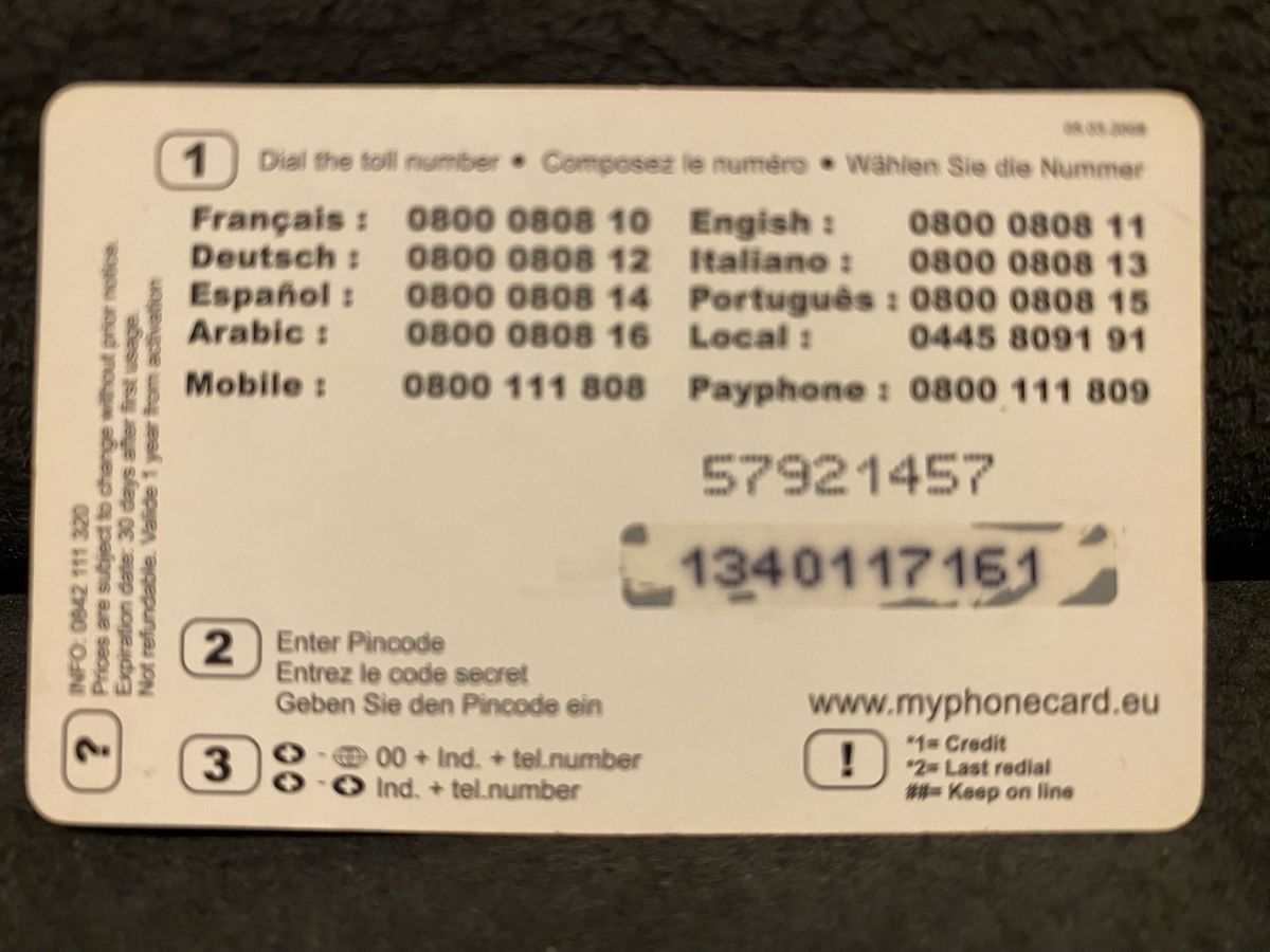 Telefon- & Taxkarten: Carte – Gebraucht aus Lausanne von babacard10 1