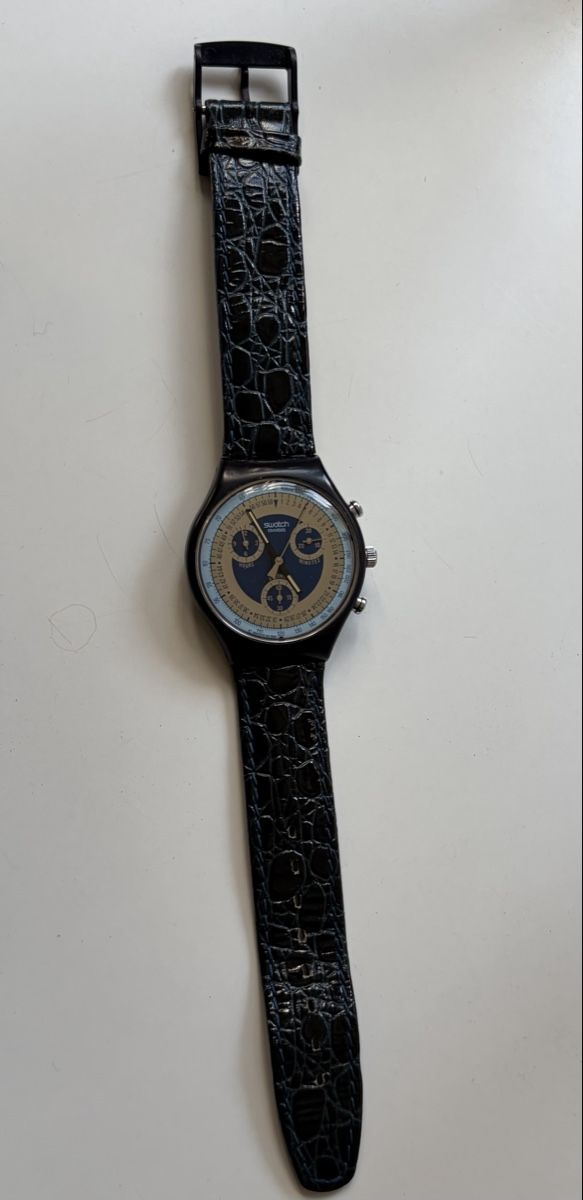 Swatch Uhren: Swatch Vintage Silverstar Chrono 1992 – Gebraucht aus Basel von alesykyak 1