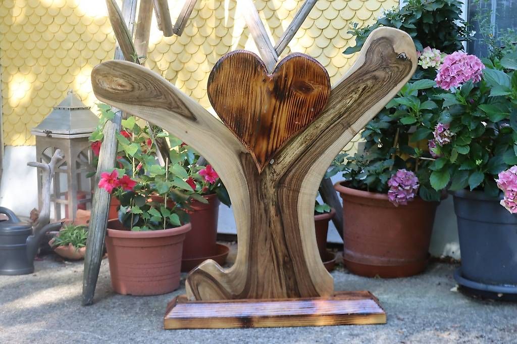 Tutte le decorazioni: Deko - Herz aus Nussbaum und Altholz – Usato da Oberwangen TG venduto da rafianjo