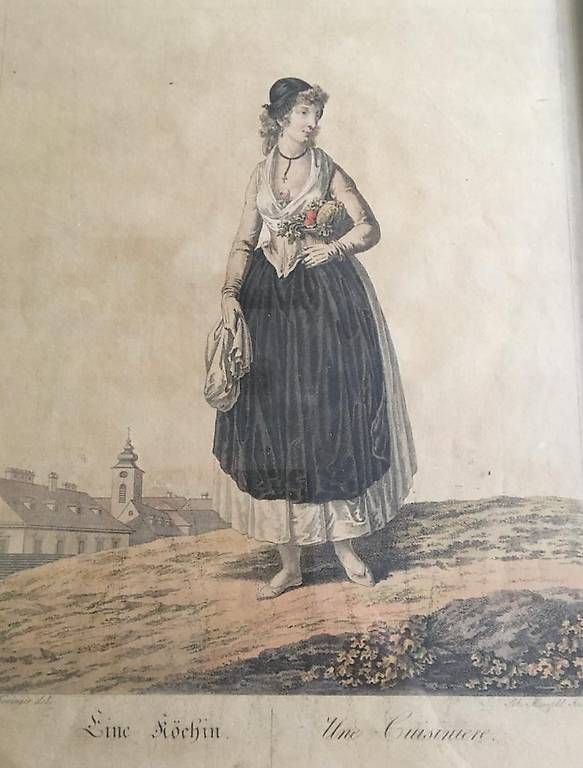 Incisioni: Stich einer Köchin/une Cuisinière – Usato da Aarburg venduto da lbe_xnl2 4