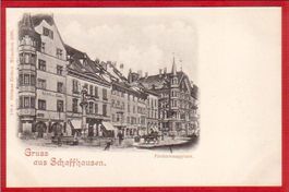 SCHAFFHAUSEN FROHNWAAGPLATZ, LICHTDRUCK 1900/05