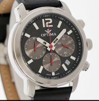 Optima Sport Chronograph Swiss Made Uhr Lederarmband 2J.Gar.