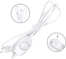mit Schalter + Dimmer auch für LED-Lampen Stromkabel