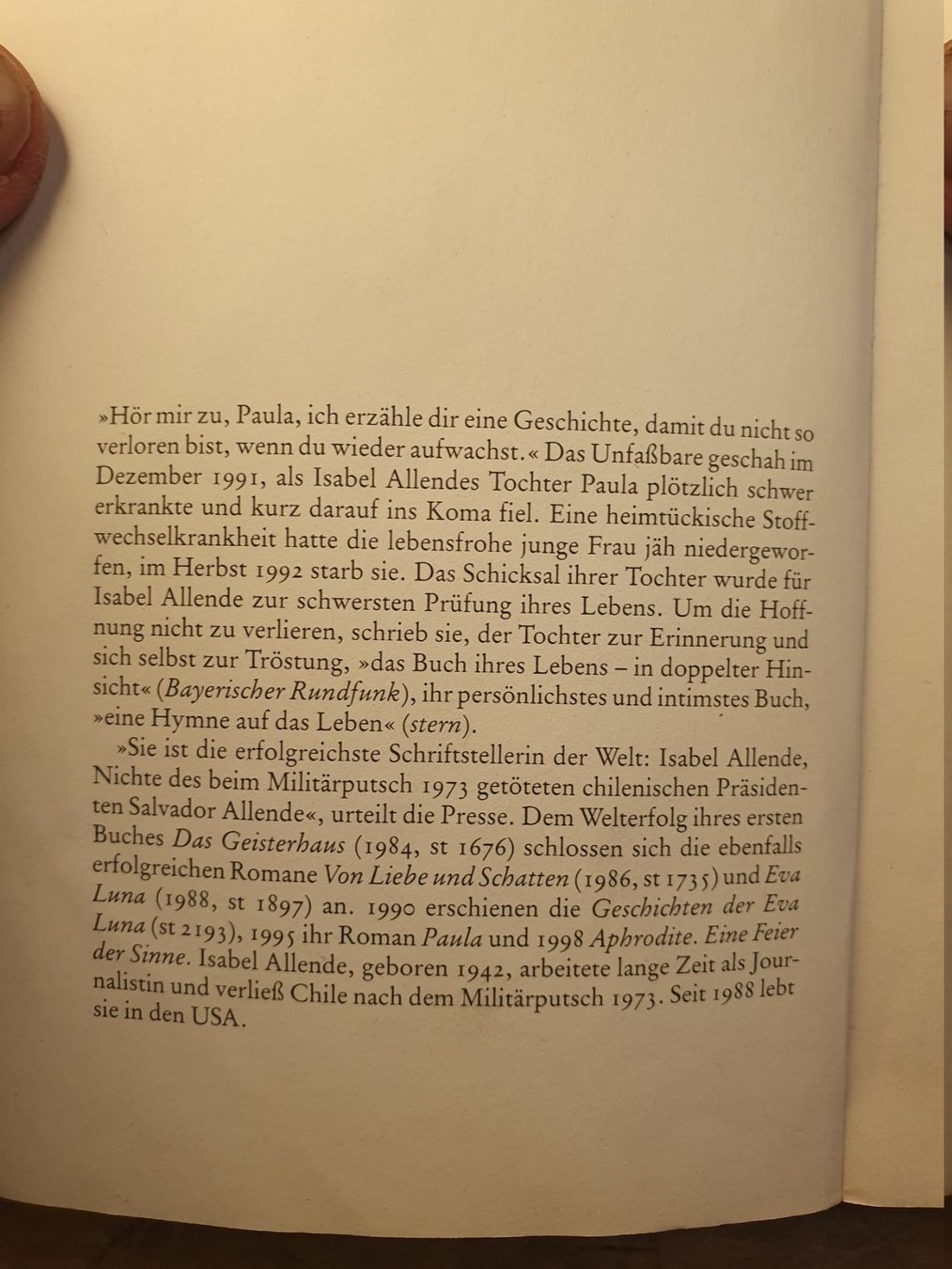Libri: Paula - Isabel Allende – Usato da Zürich venduto da loosebone 1