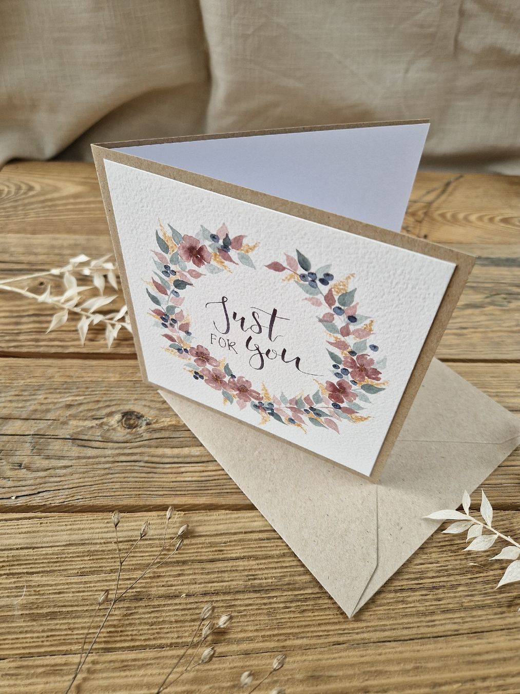 Karten: Handgemachte Grusskarte - Just for you – Neu und originalverpackt aus Grosshöchstetten von sim_t9dc 2