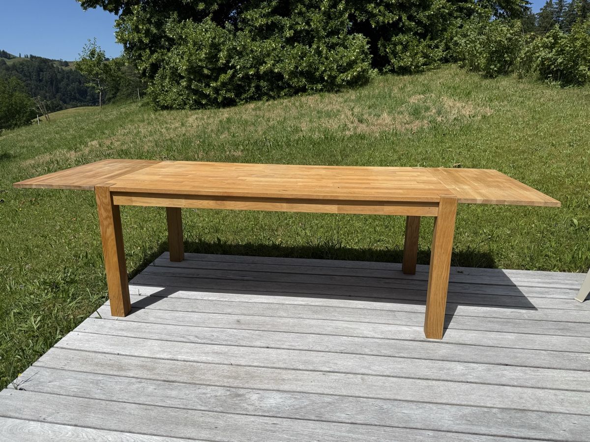 Jysk Tables: Esstisch Eiche Natur und 6 Stühle – D'occasion à Hütten par CaFeLe 4