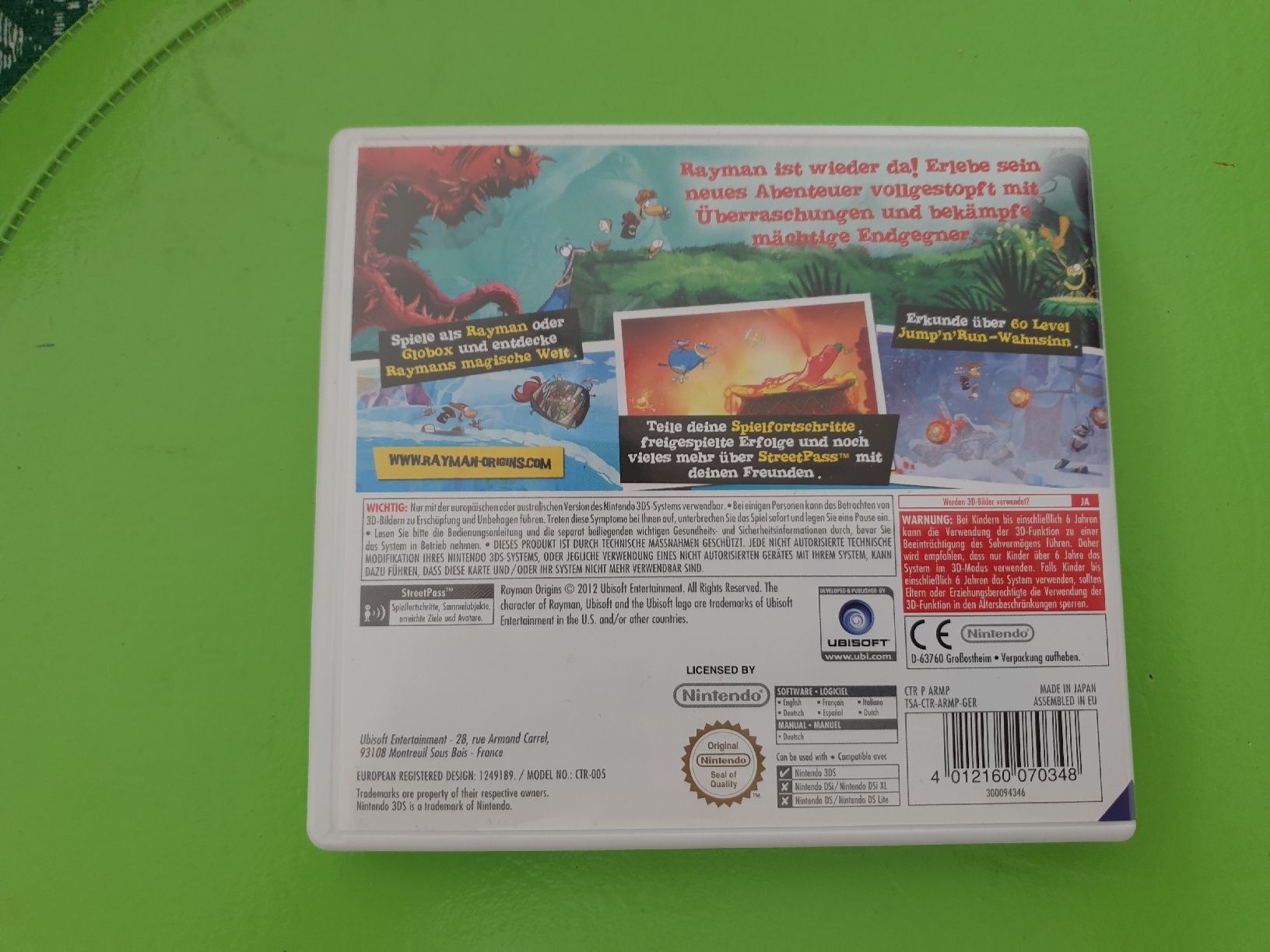 Nintendo Giochi: Rayman Origins - Nintendo 3DS – Usato da Ittigen venduto da Ziok187 2