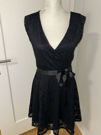Elegantes Morgan Spitzenkleid- Gr. M- Dunkelblau, Cocktail