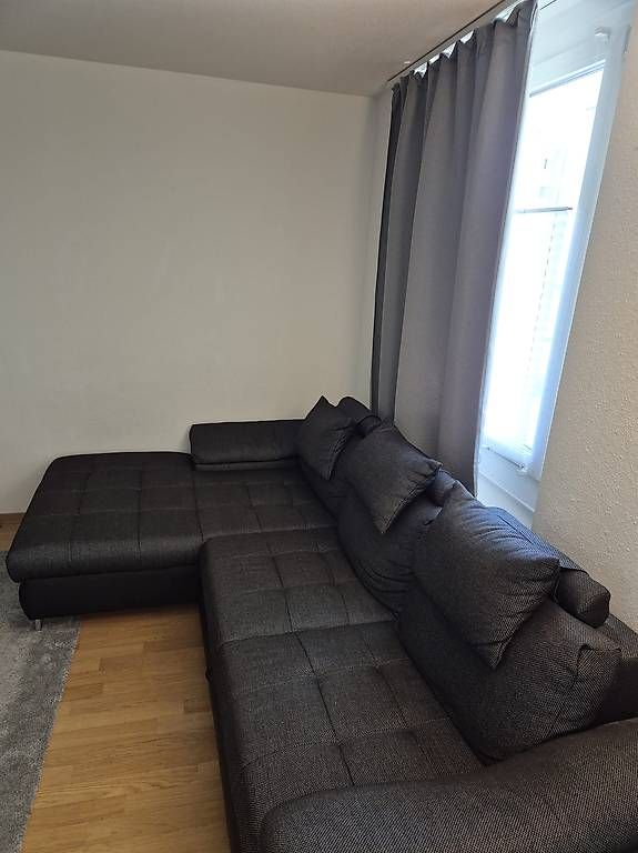 Mömax Divani: Ecksofa MOMAX mit Schlaffunktion und Bettkasten  Anthrazit – Usato da Luzern venduto da bogdank 2