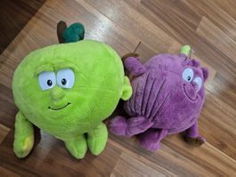 Niedliche Stofffrüchte: Apfel & Pflaume B18