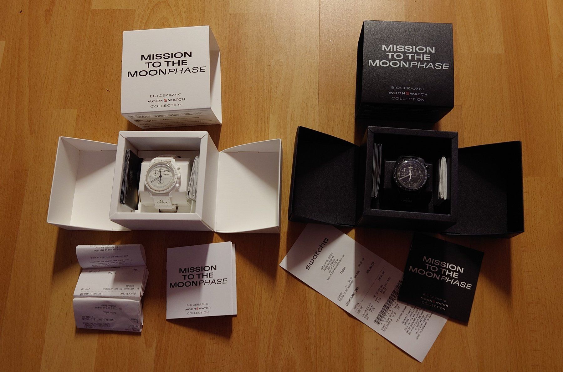 Swatch Orologi: 2X Omega&Swatch Moonswatch Moonphase Snoopy, Black&White – Nuovo e nell'imballaggio originale da Hombrechtikon venduto da Dannii0 1