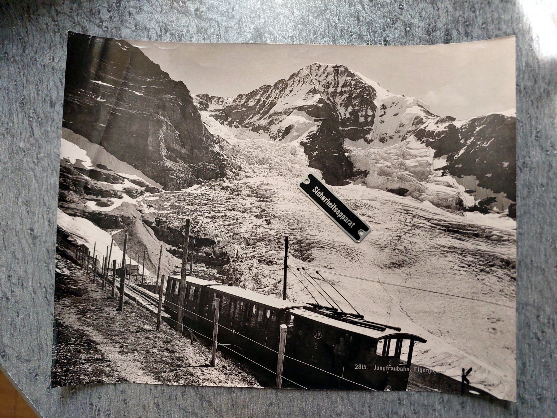 Cartoline postali: Jungfraubahn - Eigergletscher - Bromsilber Grossfoto – Usato da Schönenwerd venduto da Steidi