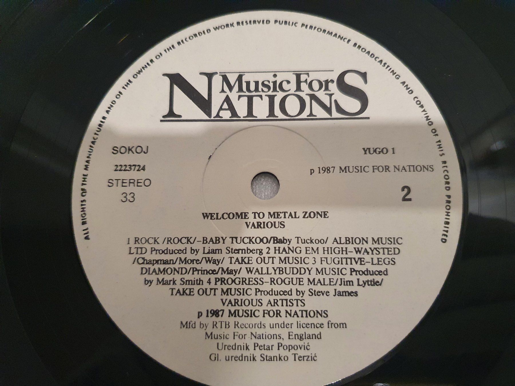Dischi in vinile: Welcome To The Metal Zone – Usato da Uster venduto da Vinyl-Leidenschaft 7