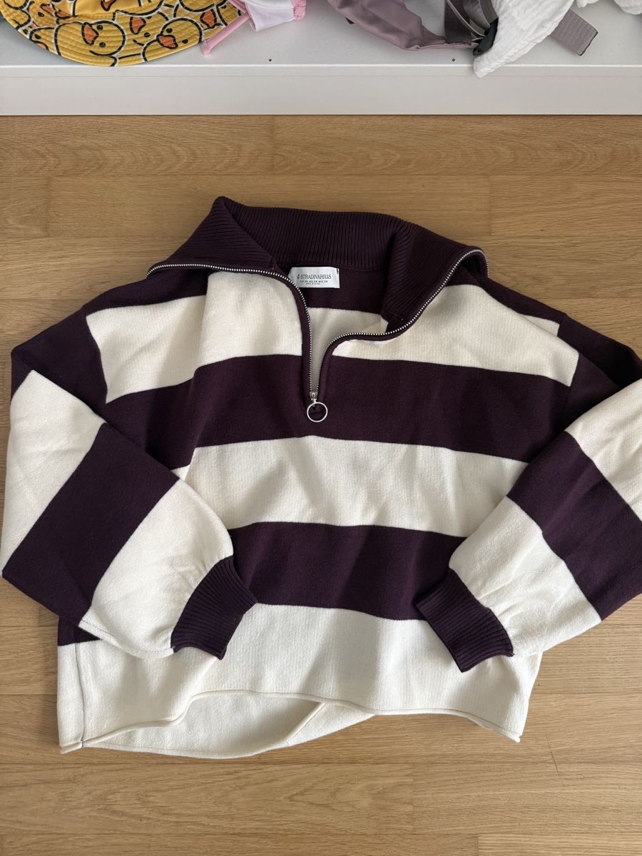 Stradivarius Maglioni & Felpe: Stradivarius  Pullover gestreift Reissverschluss XS – Nuovo (secondo la descrizione) da Hägendorf venduto da Mocca72