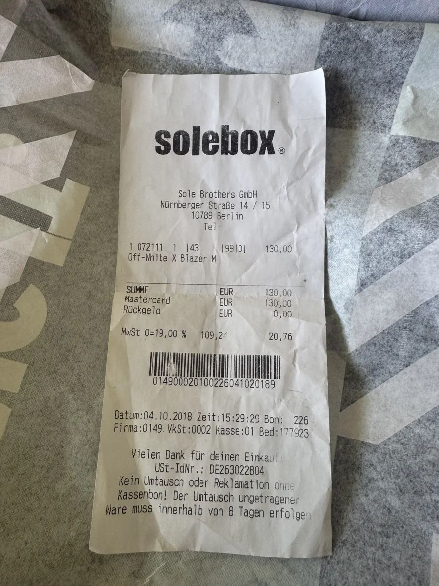 Off-White Scarpe da uomo: Nike x Off-White Blazer Mid Grim Reaper – Nuovo e nell'imballaggio originale da La Neuveville venduto da William_T 3