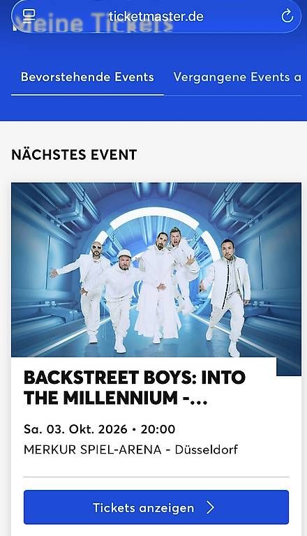 Biglietti: Backstreet Boys Tickets – Nuovo e nell'imballaggio originale da Hägendorf venduto da Maria-Isabel01