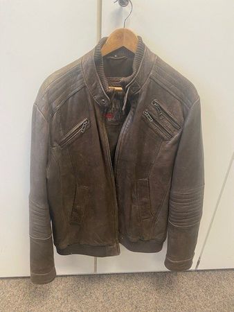H - Braune Lederjacke Angelo Litrico - Top Zustand - XL