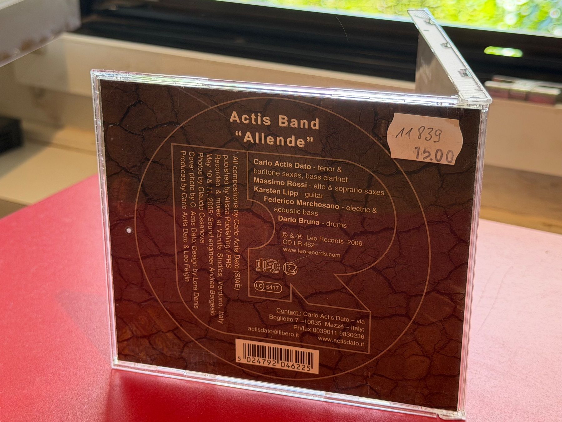 CDs: Actis Band - Allende - HF41AS – Gebraucht aus Küsnacht ZH von JazzRecords 1