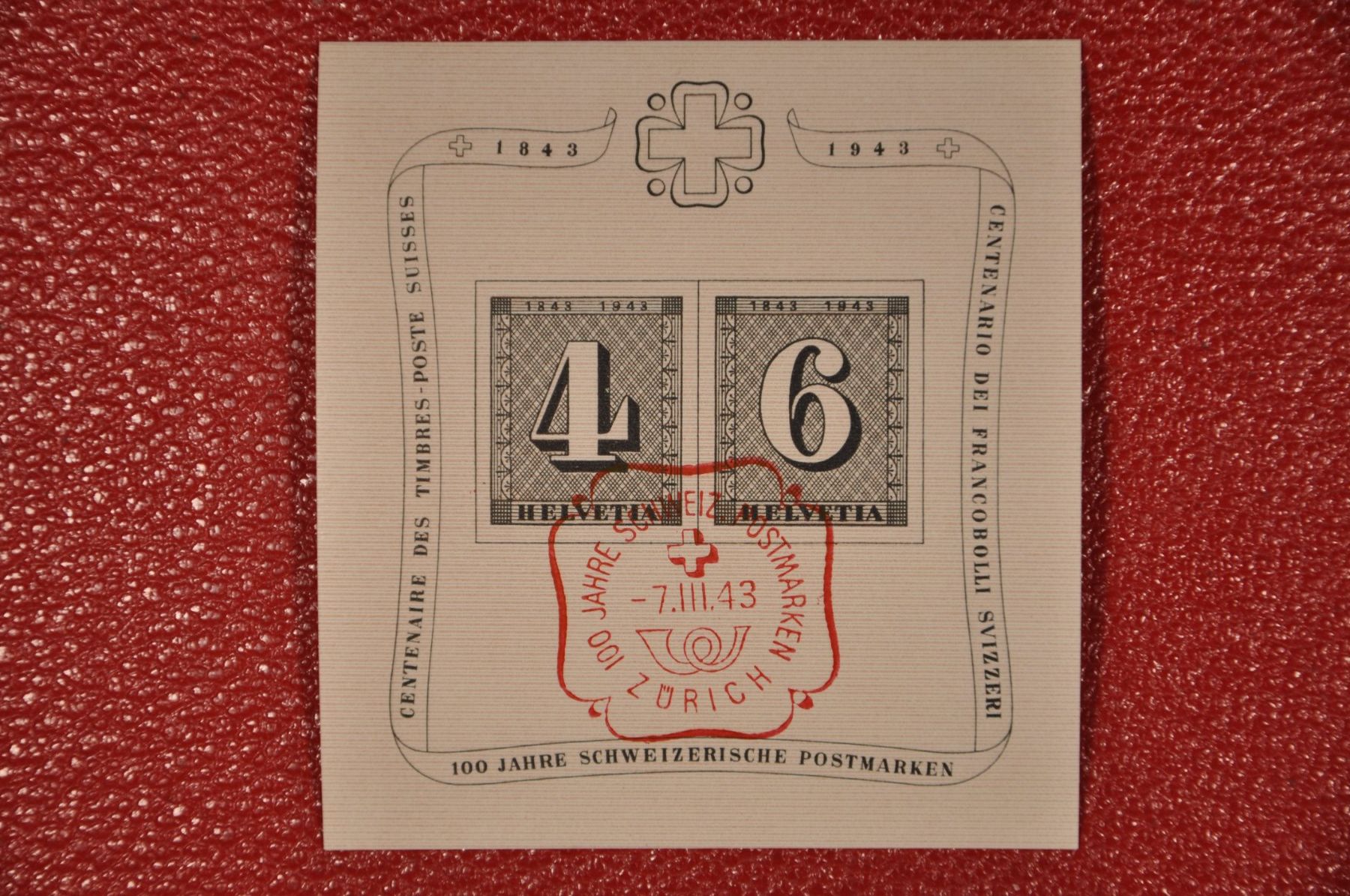 Tutti i francobolli: 1943 Block W14 gestempelt – Usato da Wolfhalden venduto da Zinauktion