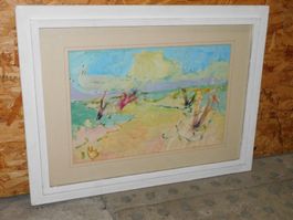 Kunst Tempera Bild original Gemälde   80 x 60 cm