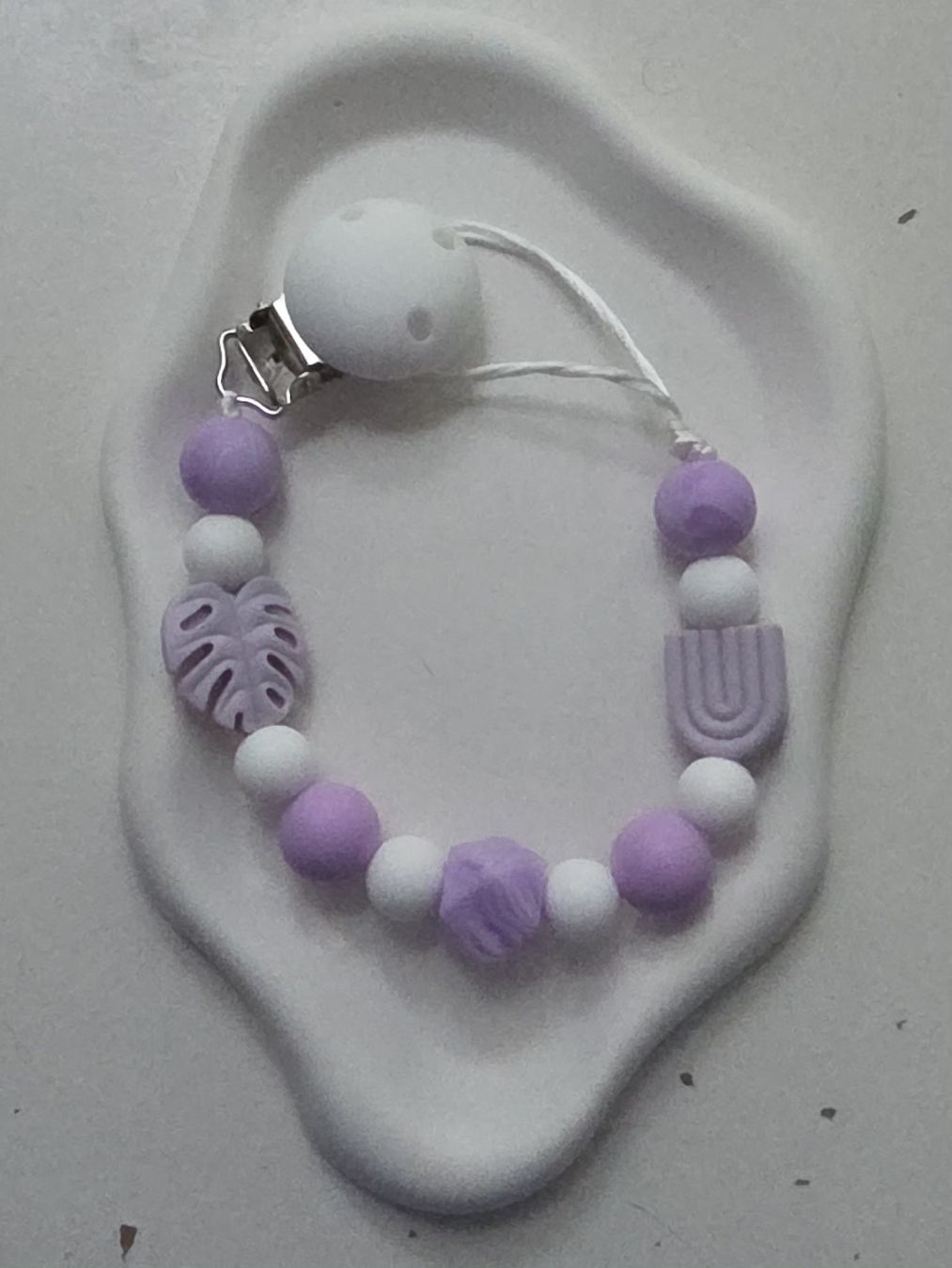 Succhiotti & catenelle porta ciuccio: Pacifier Clip Silicone Purple – Nuovo (secondo la descrizione) da Romont FR venduto da mar_8lw6