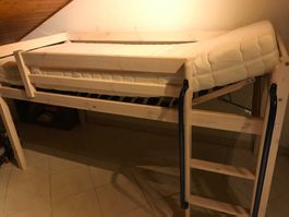 Lit surélevé BeCo Flex en bois massif (sans matelas)