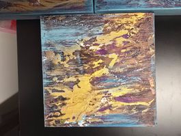 3 Stk.Originalgemälden auf Leinwand 20x20 cm, Unikat!!!