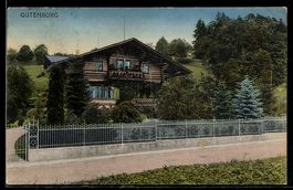 AK Gutenburg, Chalet mit Garten und Zaun