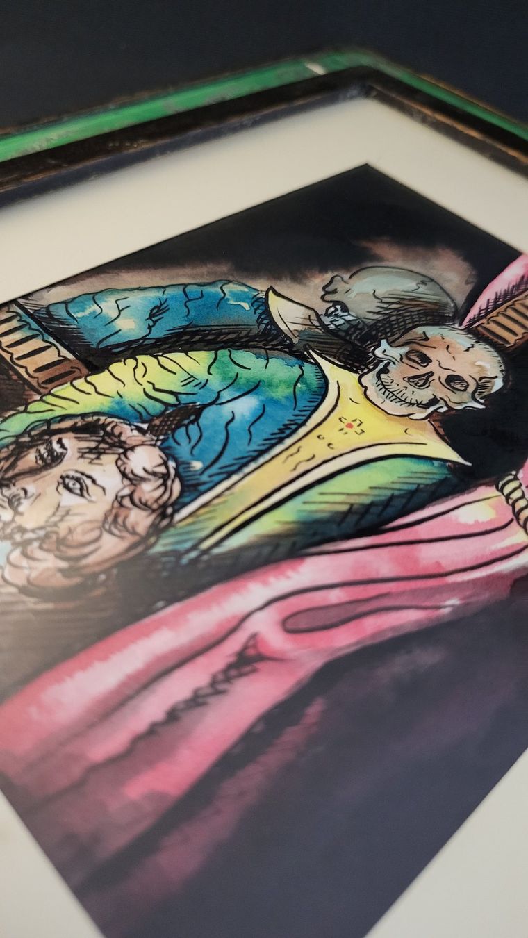 Dipinti: Original-Bild mit speziellem Rahmen, signiert – Usato da Basel venduto da spinne02 6