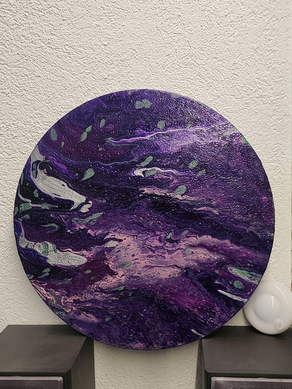 Dipinti: Acrylbild 40cm Durchmesser, selbst gemacht – Nuovo (secondo la descrizione) da Nebikon venduto da zesette
