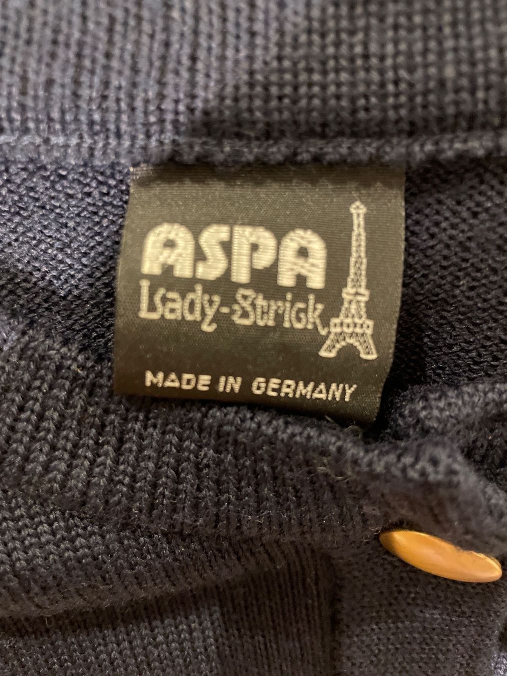 Giacche: Navy ASPA Ladystrick Strickjacke Gr. 44 mit Schurwolle – Usato da Frasnacht venduto da GracyStore 3