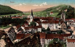Baden. Stadtkirche, Ruine Stein