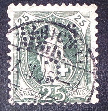 Tous les timbres: Perfin   40 – D'occasion à Opfikon par webstar30