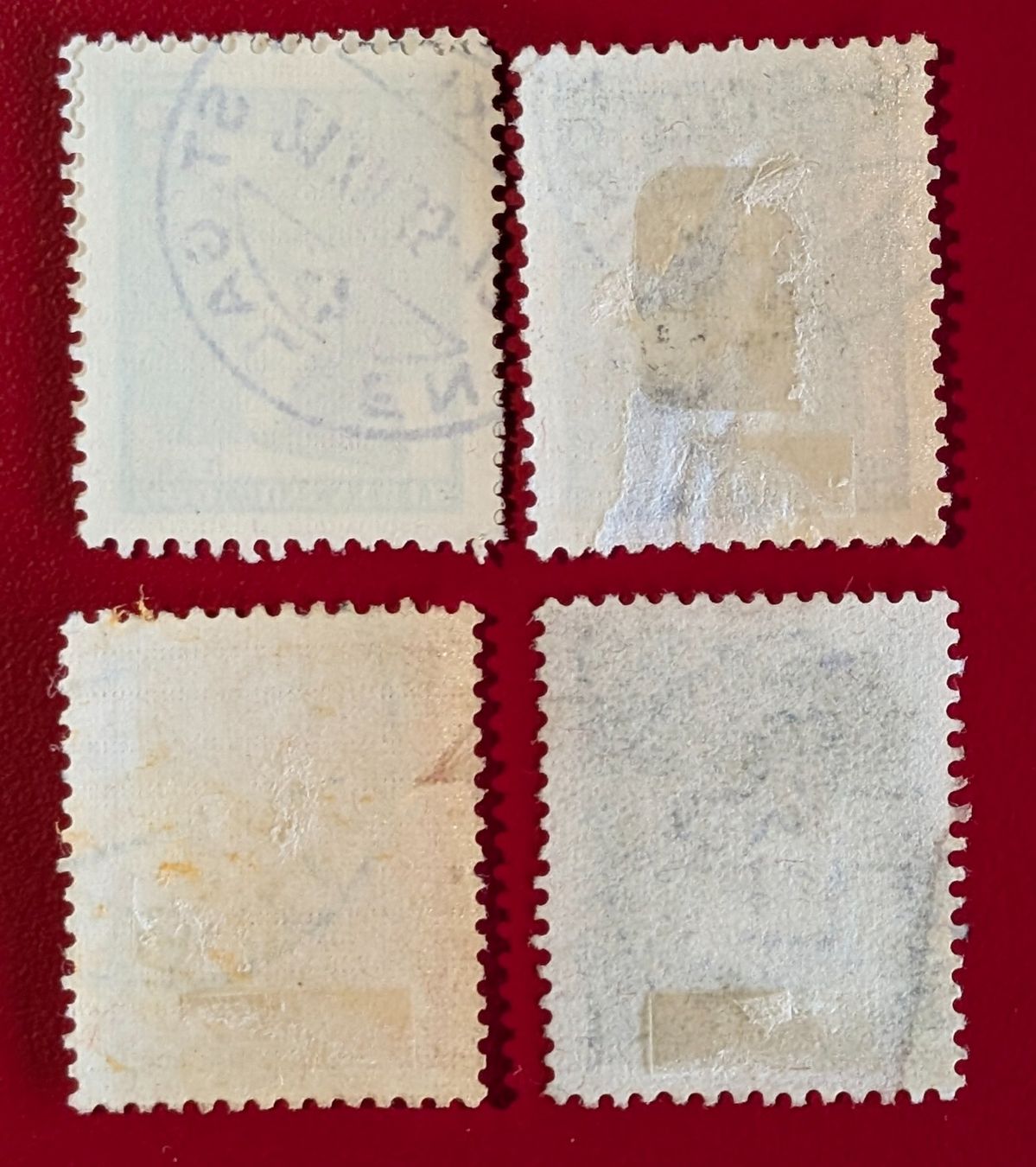 Tutti i francobolli: PRO JUVENTUTE SATZ 73 - 76 1935 GESTEMPELT – Usato da Düdingen venduto da Quartierstrasse 1