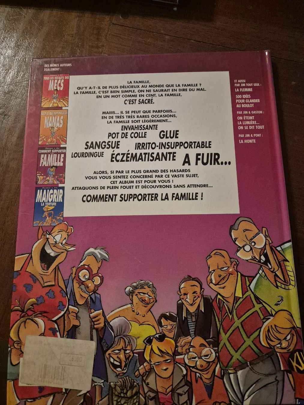 BD: Comic "Comment supporter la famille" Fredman Jim – D'occasion à Grandval par JeroenK 1