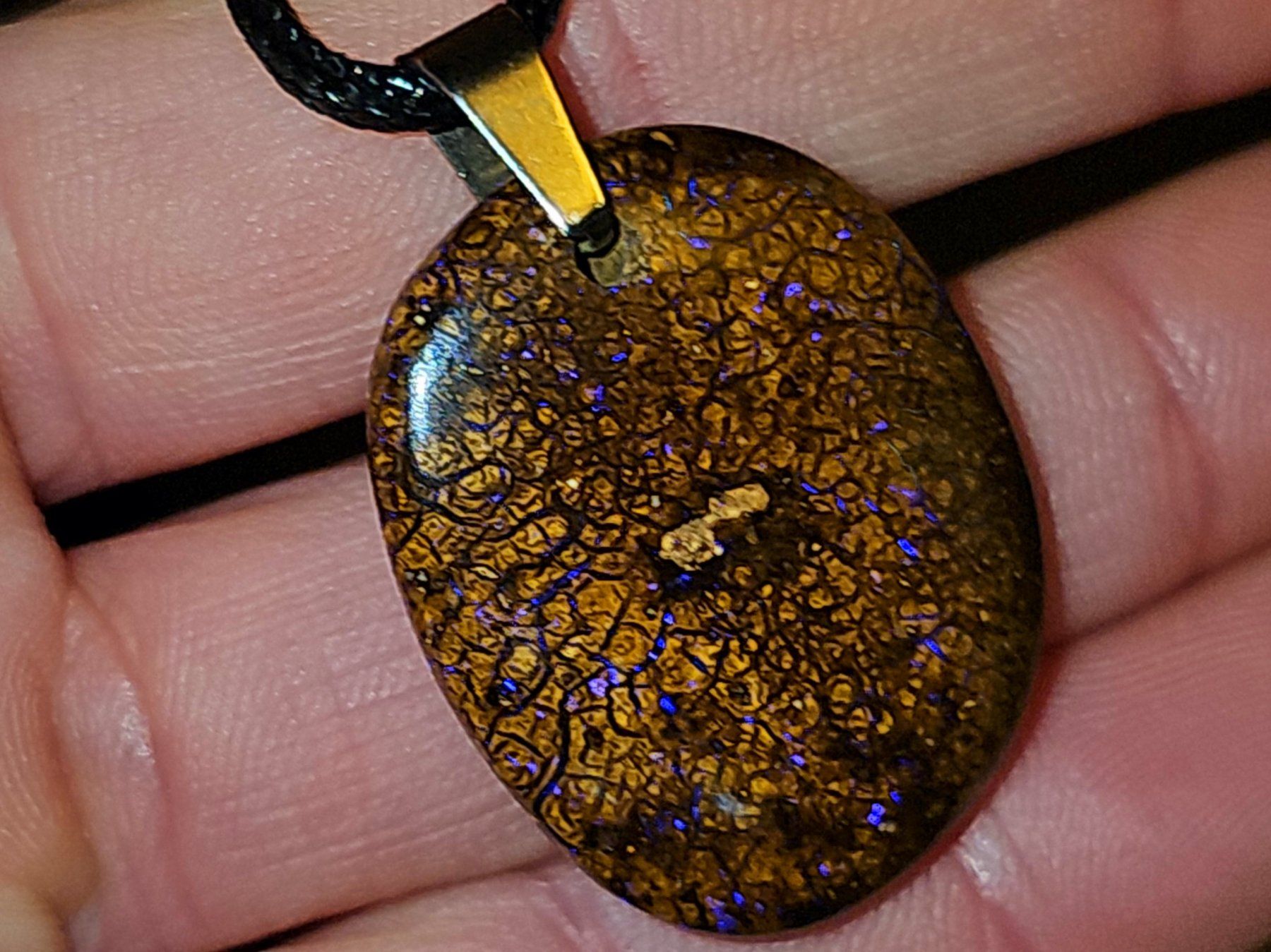 Edelsteine: Natürlicher australischer Boulder Opal Anhänger – Gebraucht aus Uerkheim von Winwinner 1