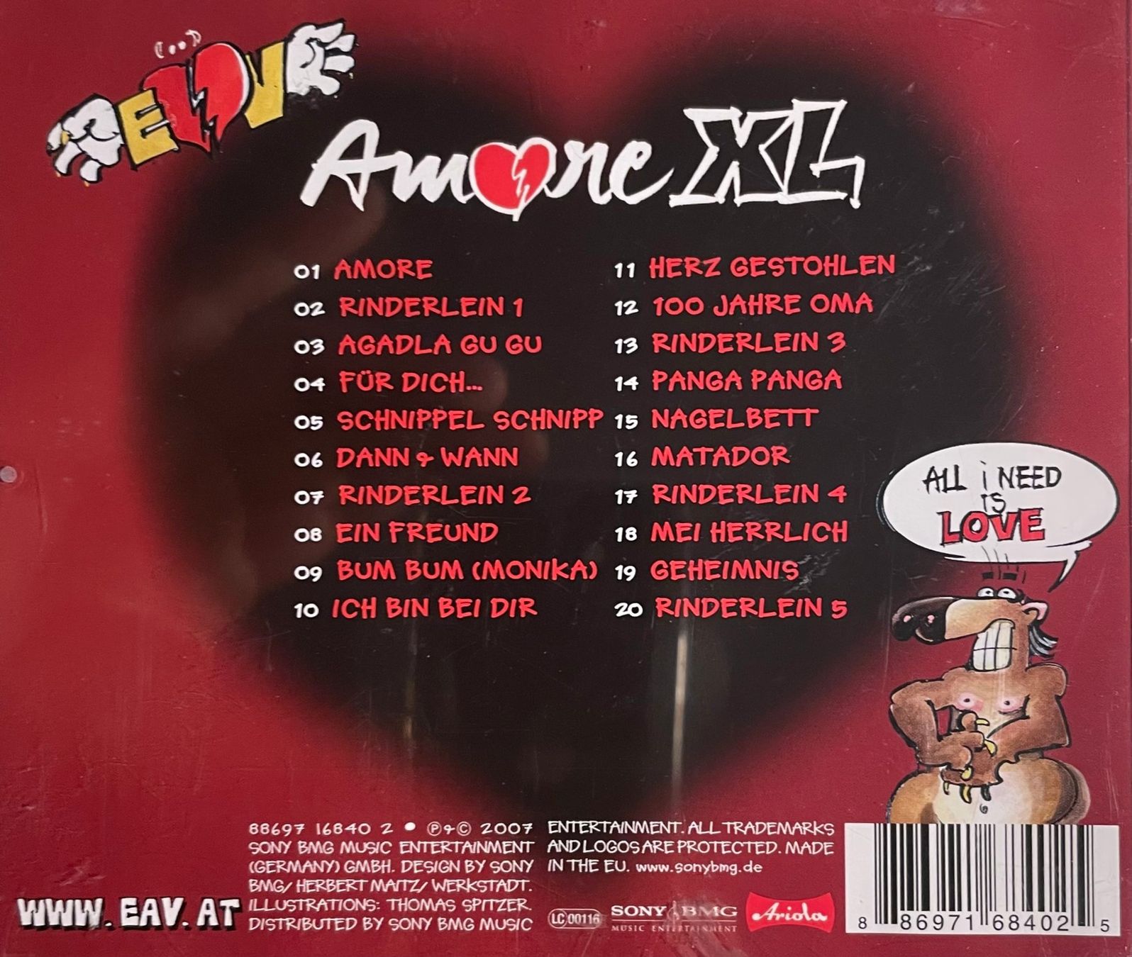 CDs: Erste Allgemeine Verunsicherung (EAV) - Amore XL – D'occasion à Brunnen par Barfly5 1