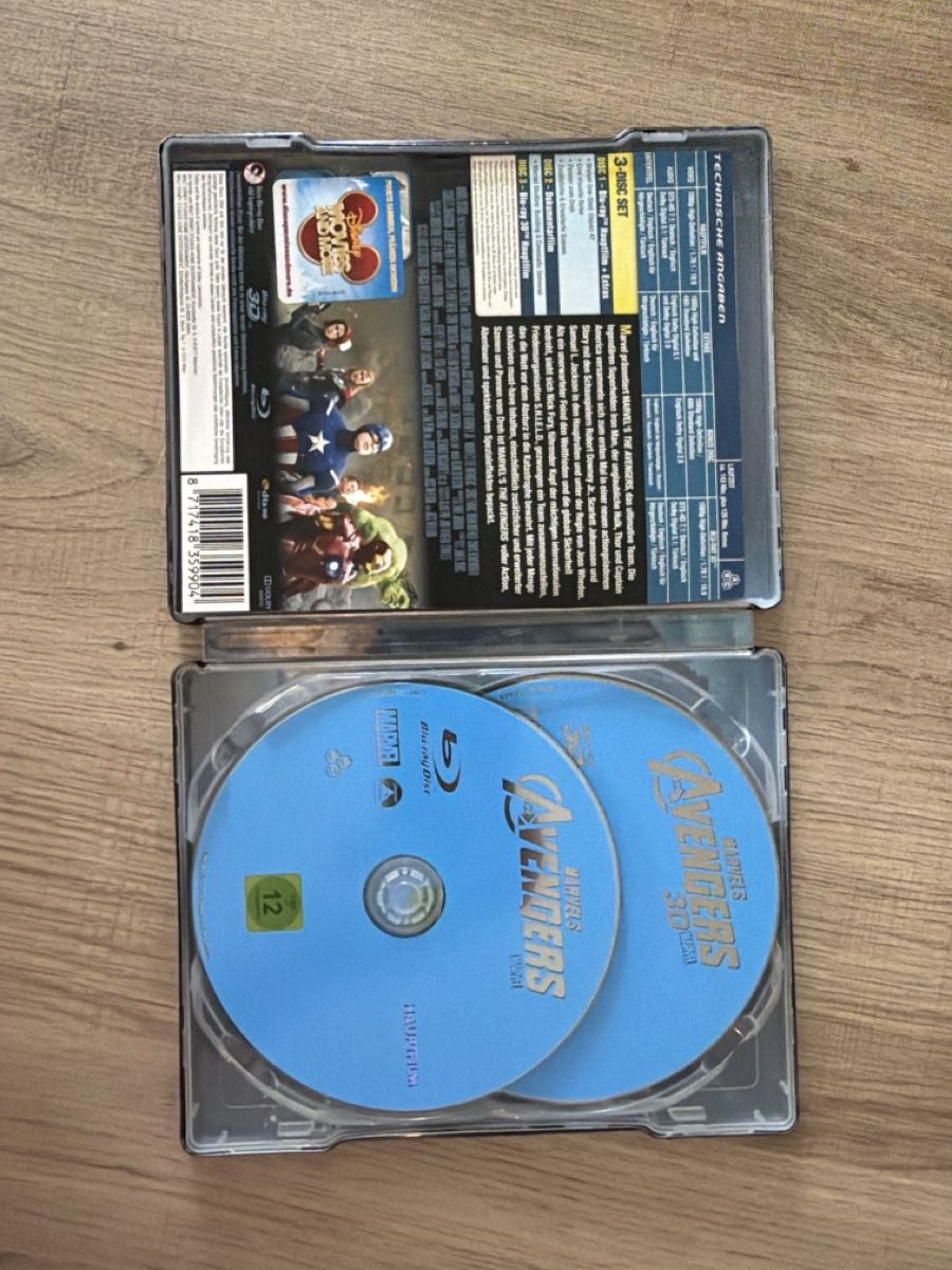 Tutti i DVDs: Marvels Avengers 3D/2D BluRay Steelbook – Usato da Hagendorn venduto da masterchieff 2