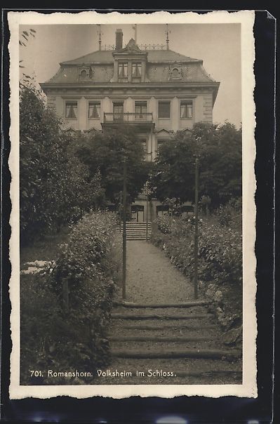 Ansichtskarten: AK Romanshorn, Volksheim im Schloss – Gebraucht aus Berlin von bartko-reher