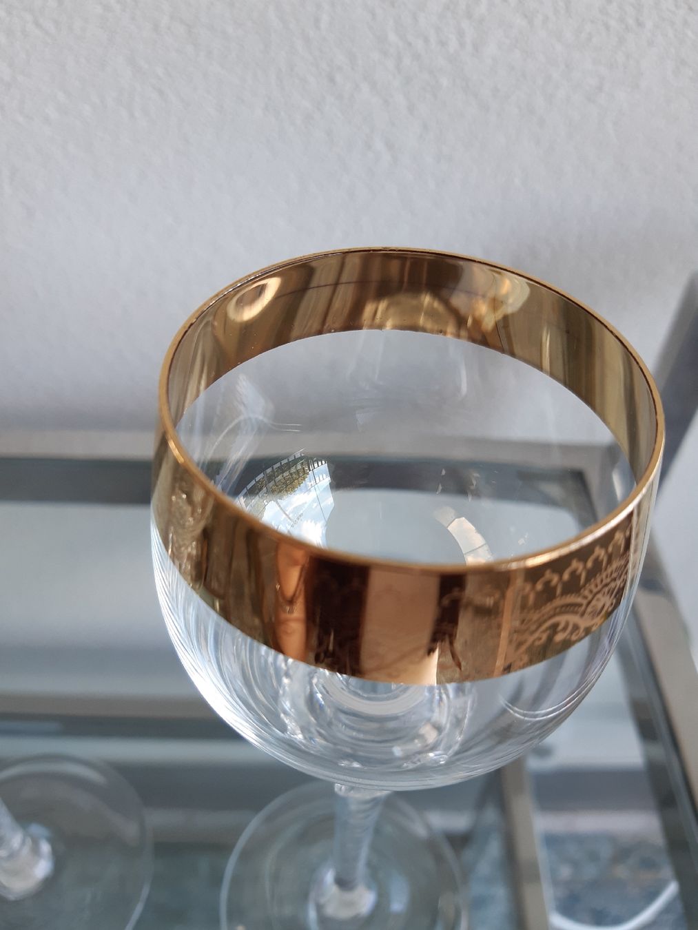 Gläser: schöne Weingläser mit Goldrand, 6-er set – Gebraucht aus Matzingen von mes84 3