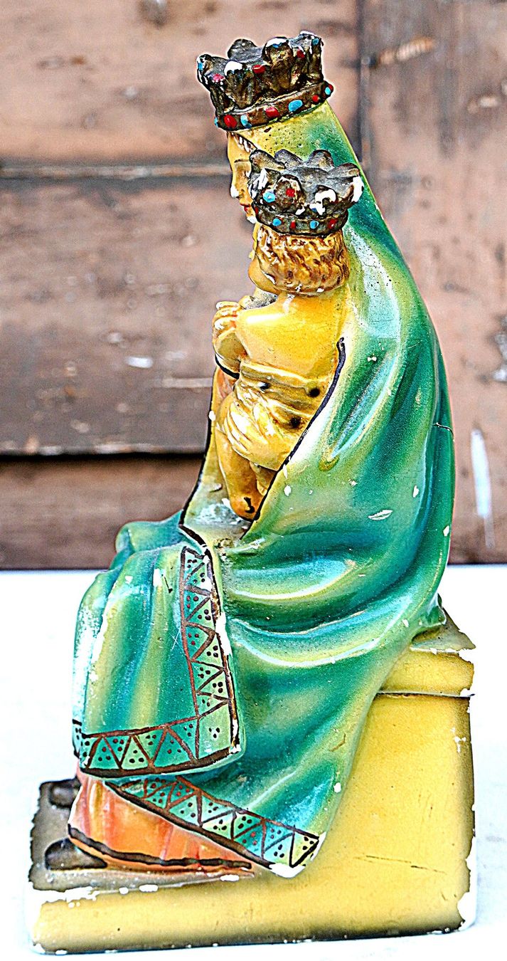 Sculture & Statue: Mutter-Gottes Figur mit Jesuskind auf dem Arm – Usato da Baar venduto da 2cvbaar 1