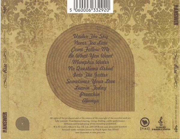 CD: CD The Answer - Rise (2006) – Usato da Möriken AG venduto da mineralia 1