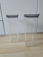 2 Vorratsbehälter durchsichtig